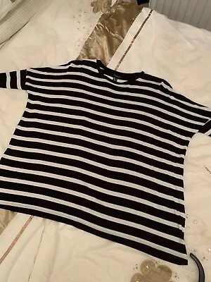 Buy Oversized Striped T-shirt Size 8 By Primark  • 1£