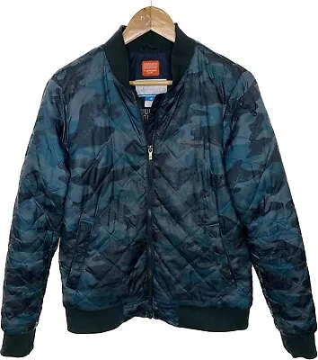 Buy Columbia Jacket Mens Bomber Puffer Blue Camo Size Medium Full Zip Thermal Coil • 40.63£