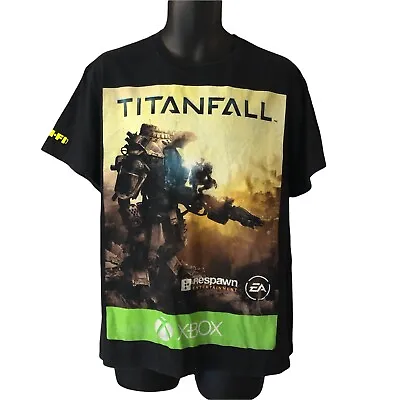 Buy Titanfall Mens T Shirt Large Black Graphic Print Xbox 2014 Release • 15.69£