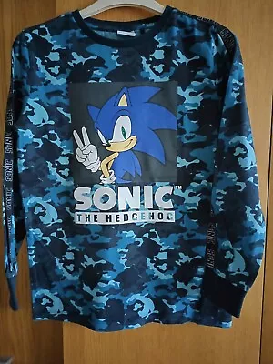 Buy Sonic The Hedgehog Camouflage Long Sleeve Top Age 11 Years. • 5£