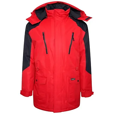 Buy Mens Semi Fleece Lined Winter Waterproof Breathable Coat Jacket Size M To 5XL • 36.99£