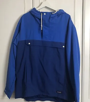 Buy Patagonia Men's Isthmus Pullover Anorak Size XL Blue Windbreaker Hooded Jacket • 79£