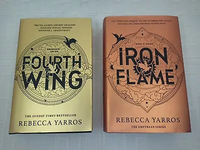 Buy Fourth Wing + Iron Flame First Edition Rebecca Yarros Hardbacks • 20.99£