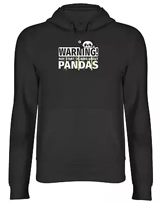 Buy Warning Pandas Hoodie Mens Womens Zoo Wildlife Safari Endanger Species Top Gift • 17.99£