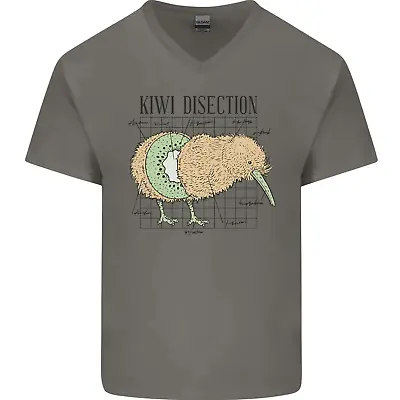 Buy Funny Kiwi Fruit Bird Dissection Mens V-Neck Cotton T-Shirt • 8.99£