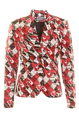 Buy Busy Ladies Red And Black Summer Pattern Jacket • 58.99£