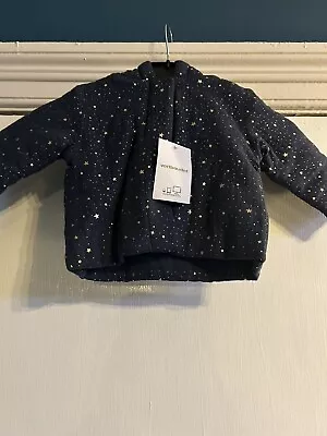Buy Babies Vertbaudet Star Patterned Cotton Hooded Jacket Size 3-6months • 0.99£