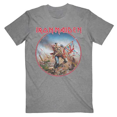 Buy Iron Maiden Trooper Vintage Circle Grey T-Shirt OFFICIAL • 16.59£
