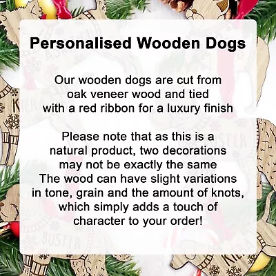 Buy Personalised Westie Dog Bauble Jumper - Oak Veneer Wood - Add Any Name • 8.95£