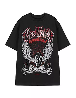 Buy Gas Monkey Garage Black Short Sleeved T-Shirt (Mens) • 16.95£