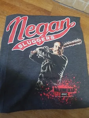 Buy AMC's The Walking Dead Negan Sluggers T-Shirt Loot Crate Grey Size XXL 2XL • 15£