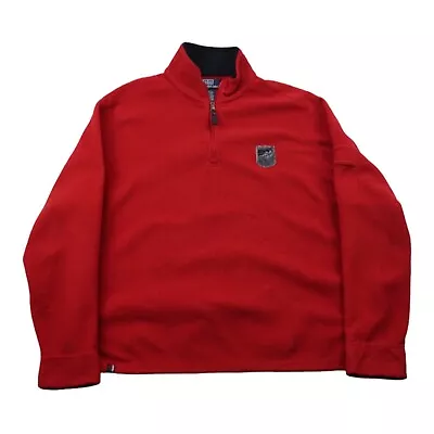 Buy Ralph Lauren Polo 1/4 Zip Downhill Suicide Ski Polartec Fleece Jacket Red XL • 49.99£