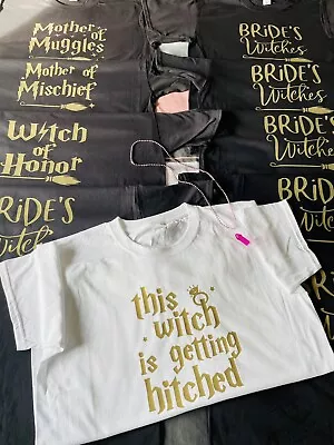 Buy This Witch Is Getting Hitched Harry Potter Inspired Matching Hen Night T-shirts • 9£