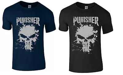 Buy The Punisher Inspired Gym T-shirt. Bodybuilding Workout Training Top. • 7.99£