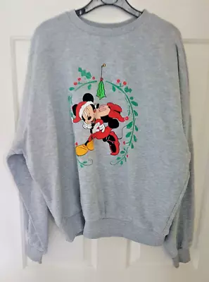 Buy Womens Mickey & Mini Mouse Christmas Jumper - Size UK 8 • 6£