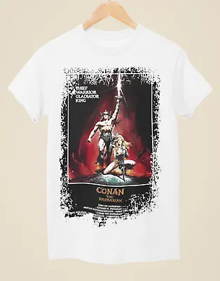 Buy Conan The Barbarian - Movie Poster Inspired Unisex White T-Shirt • 14.99£