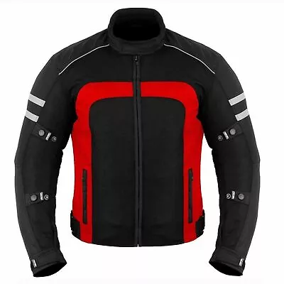 Buy Motorcycle Summer Jacket Motorbike Touring Casual Coat Mesh For Mens CE Armoured • 24.99£