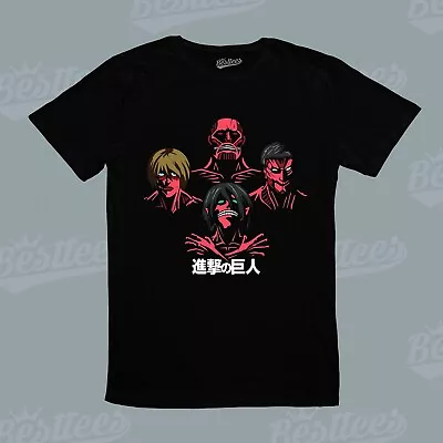 Buy Japanese Manga Attack On Titan Queen Bohemian Rhapsody Music Band Tee T-Shirt • 25.02£