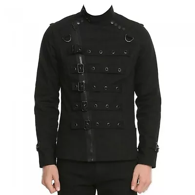 Buy Men Psycho Bondage Punk EMO Gothic Jacket Men Gothic Jacket • 103.99£