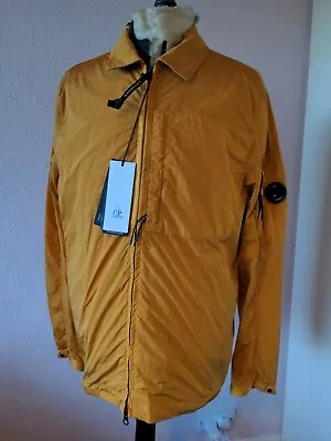 Buy C.P. Company Chrome-R Orange Zip Up Overshirt Size Medium Bnwt • 235£