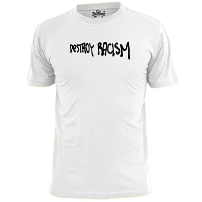 Buy Mens  Destroy Racism Graffiti T Shirt Peace Unity Anti Fascists  • 6.99£