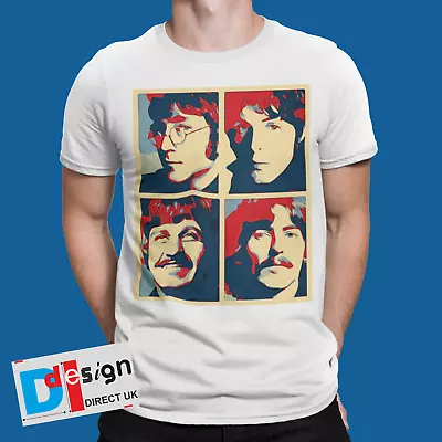 Buy Fab Four T-Shirt John Paul Ringo George Liverpool 60s 70s 80s Music • 5.99£
