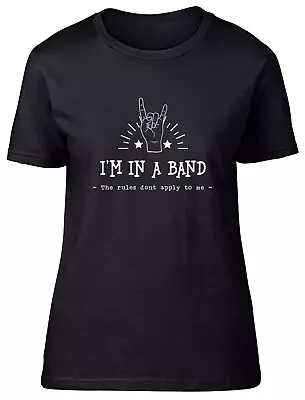Buy Music Band Womens T-Shirt Rock Indie Punk Funny Ladies Gift Tee • 8.99£