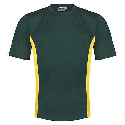 Buy New Mens Breathable T Shirt Cool Dry Running Sports Performance Wicking Gym Top • 4.99£