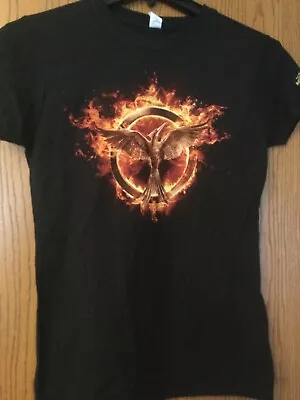 Buy The Hunger Games - “Mockingjay Part 1” - 2014 Black Shirt - NWT - Ladies - L • 33.73£