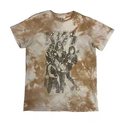 Buy KISS T-Shirt Tie Dye Mens S Cotton Short Sleeve Glam Rock Music Band • 15.99£
