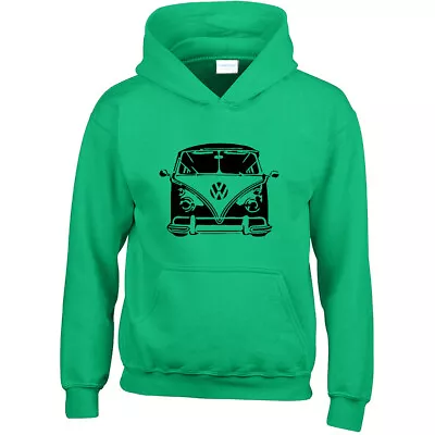 Buy Camper Van Mens Hoodies Vanagon Kids Transporter Retro Birthday Hooded Car Gift • 13.49£