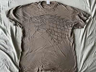 Buy Game Of Thrones T-shirt LARGE House Stark Lotrs House Of Dragon • 3£