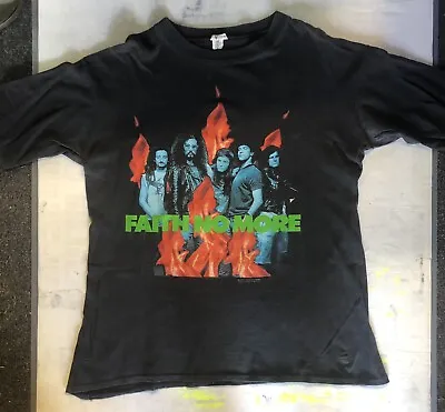 Buy Faith No More Vintage Tour Shirt - Europe 1990 - M - Mike Patton - Mr Bungle • 157.13£