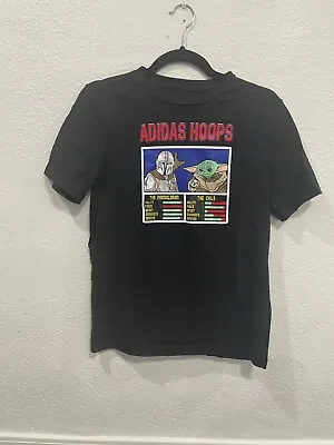 Buy Adidas Hoops Mandolorian/Grogu Shirt Youth Large • 5.51£