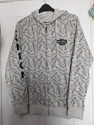Buy Hard Rock Cafe London Men's All Over Print Grey Hoodie Size Large New With Tags  • 24.99£