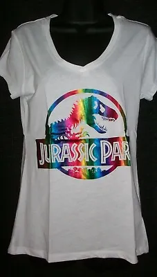 Buy Jurassic Park Ladies Juniors Fitted T-shirt, Sizes  M, L, XL  • 14.24£