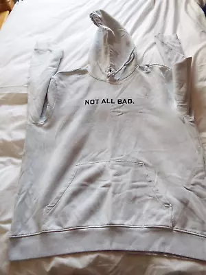 Buy H&M Hoodie Ladies Size- XL Light Blue In Tie Dye Style 'not All Bad' On Front • 9.99£