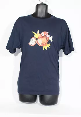 Buy Uniqlo Pokemon T-Shirt Large Blue Magikarp  Graphic Print Magma Mens • 19.99£