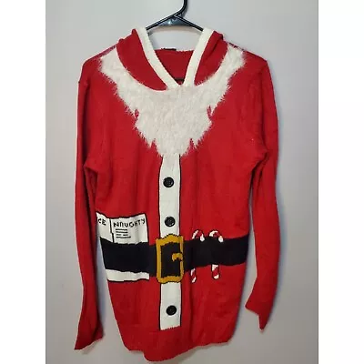 Buy Christmas Santa Hooded Tacky Ugly Sweater Size Medium • 18.94£