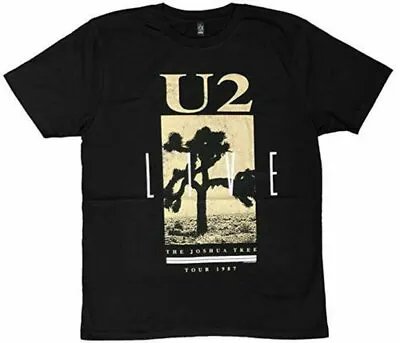 Buy Official U2 Joshua Tree Live 1987 Mens Black Organic T Shirt U2 Tee • 19.95£
