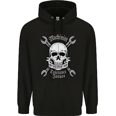 Buy Machinist I Have Tolerance Issues Skull Mens 80% Cotton Hoodie • 19.99£