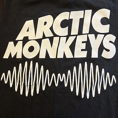 Buy Vtg Arctic Monkeys Voice Soundwave Graphic Concert Tour Black Shirt Small UK Pop • 37.88£