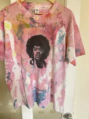Buy Jimi Hendrix T Shirt Xl Tye Dye Hand Painted Heat Pressed Xl • 4.99£