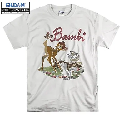 Buy Disney Bambi Group Shot Logo T-shirt Gift Hoodie T Shirt Men Women Unisex 6641 • 11.95£