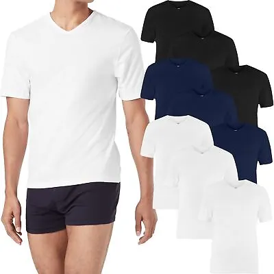 Buy M&S 3 Pack V Neck Vest T Shirt Stretch Plain Marks & Spencer Top Gym XS-4XL • 11.99£
