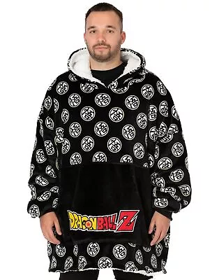 Buy Dragon Ball Z Black Blanket Hoodie (Mens) • 42.95£