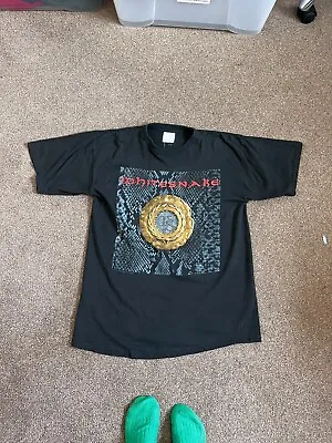 Buy Vintage Whitesnake T Shirt XL Single Stitch Cotton Black 1994 World Tour • 30£
