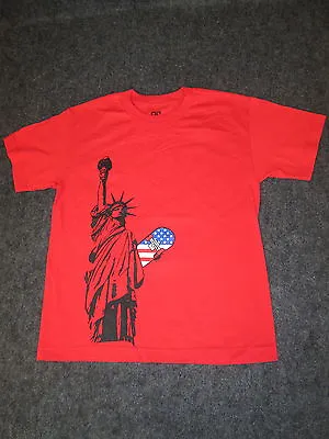 Buy Mens Genuine DC Casual Fashion Skate Tee T-Shirt S M L XL XXL Red Liberty DC16 • 9.99£