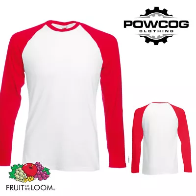 Buy FOTL Mens Baseball Long Sleeve T Shirt Casual 100% Cotton Top (2 For £14.99) • 8.47£