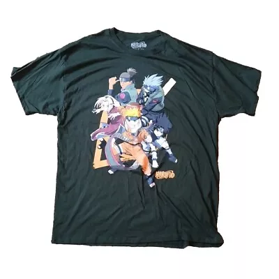 Buy Vintage Naruto Mens Green T-Shirt 2002 Made In U.K.  Large • 19.95£